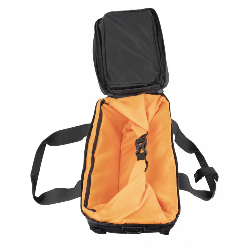 Load image into Gallery viewer, Basil Miles Trunk Bag - 7L, Strap Mount, Black/Orange
