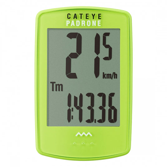 Cateye Padrone Wireless Bike Computer | USA Version | Tracks Speed, Distance, Time | Easy To Read Display | Black | New In Box