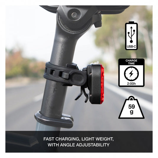 Niterider Vmax+ 180 Alto Seatpost USB-C 180 7