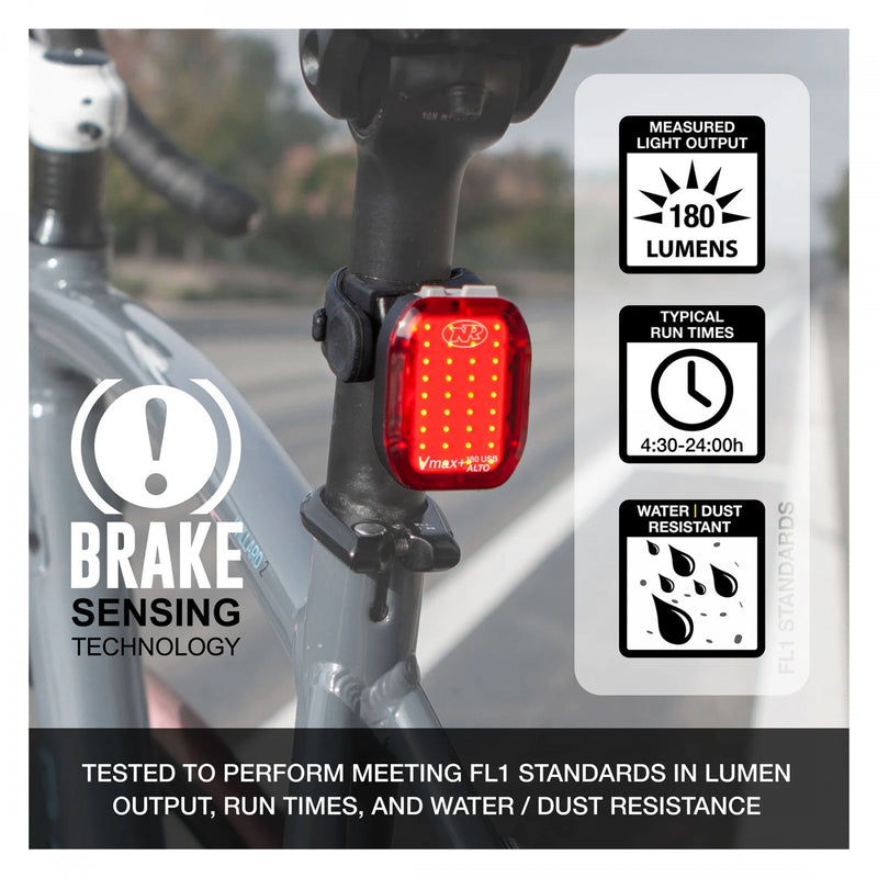 Load image into Gallery viewer, Niterider Vmax+ 180 Alto Seatpost USB-C 180 7
