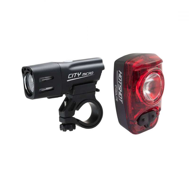 Load image into Gallery viewer, Cygolite-City-Micro-1200-Hotshot-180-Combo-Headlight-&amp;-Taillight-Set-Flash-LGST0519
