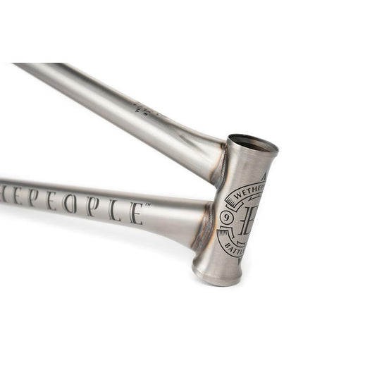 We The People Battleship BMX Frame, Matte Raw, 20.75''
