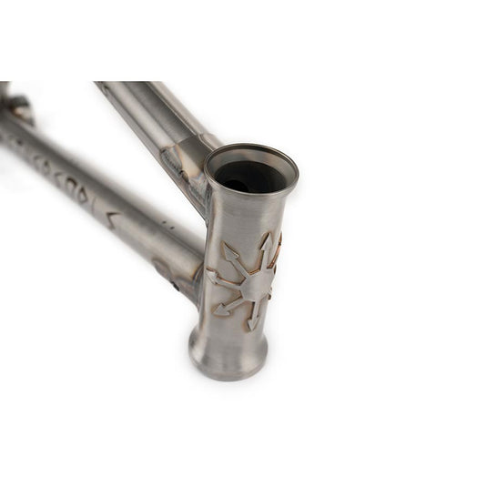 We The People Chaos Machine BMX Frame - 21.7" TT, Glossy Raw