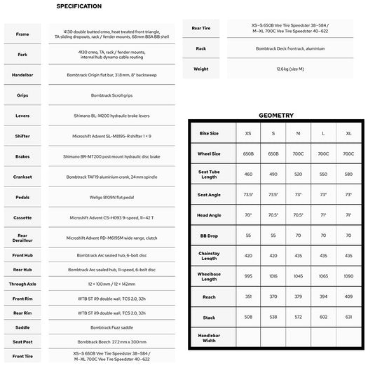 Bombtrack Arise Geared Commuter Bicycle, 650B, Blue, S