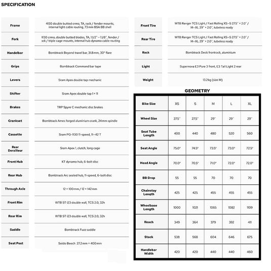 Bombtrack Beyond 2 Touring Bicycle, 29'', Green, M