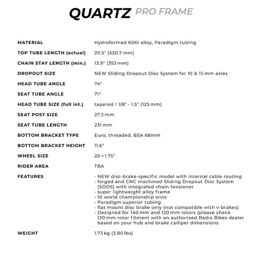 Radio Raceline Quartz Pro Spectral space green, 20.5''