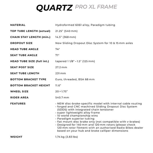 Radio Raceline Quartz Pro XL Spectral space green, 21.25