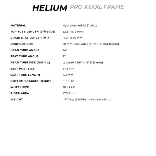 Radio Raceline Helium Pro XXXXL, Black, 22.5''