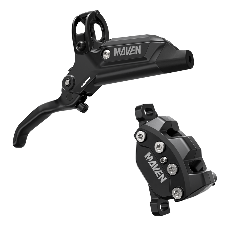 Load image into Gallery viewer, SRAM Maven Base Disc Brake and Lever - Rear or Front, 2000mm Hose, Post Mount, 4-Piston, Aluminum Lever, SS Hardware,
