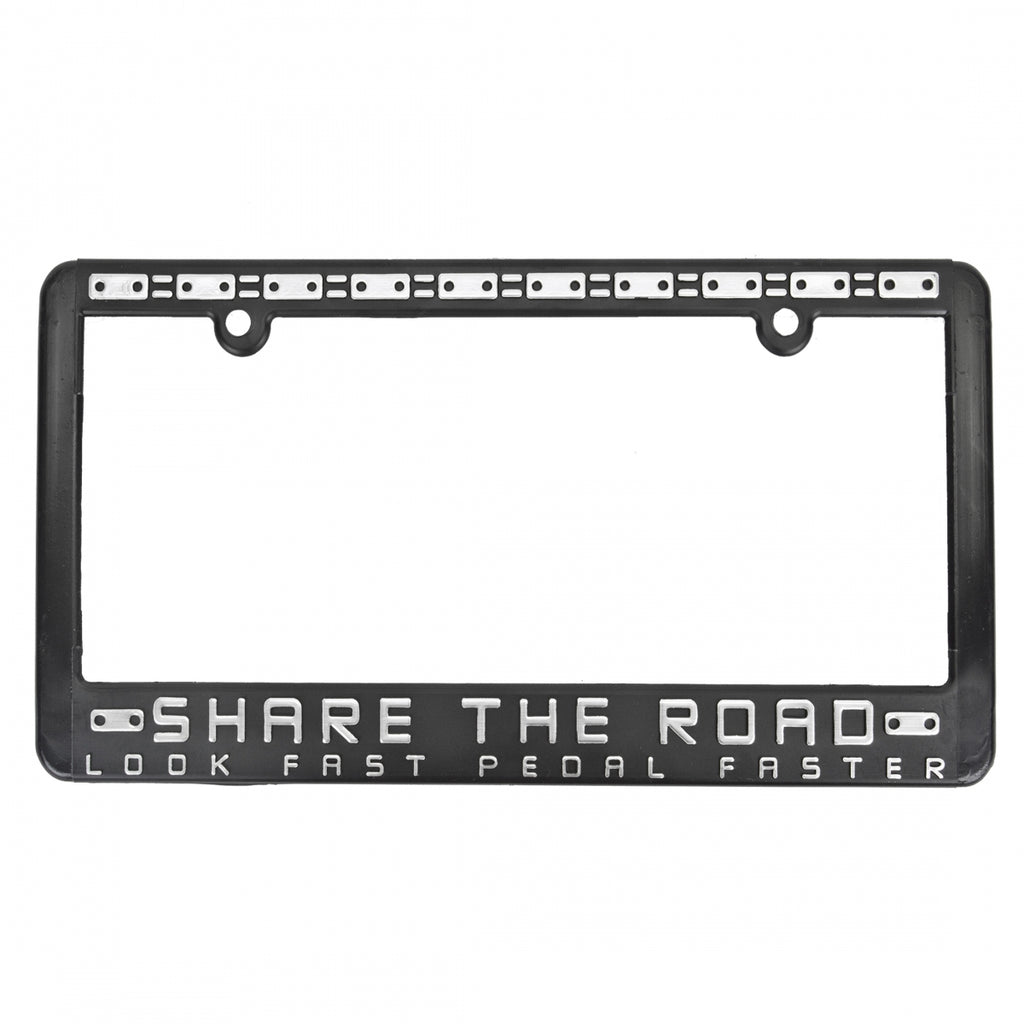 Share The Road License Plate Frame License plate frame Black