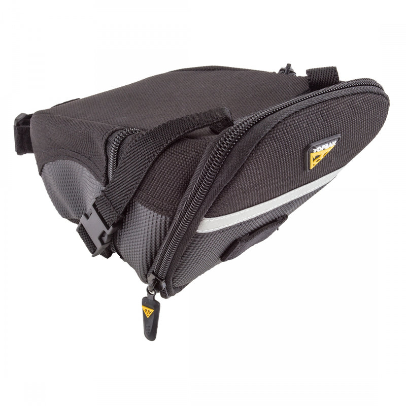 Load image into Gallery viewer, Topeak Aero Wedge Saddle Pack With Strap Mount Aero Wedge Pack Large W/strap Bike Accessories
