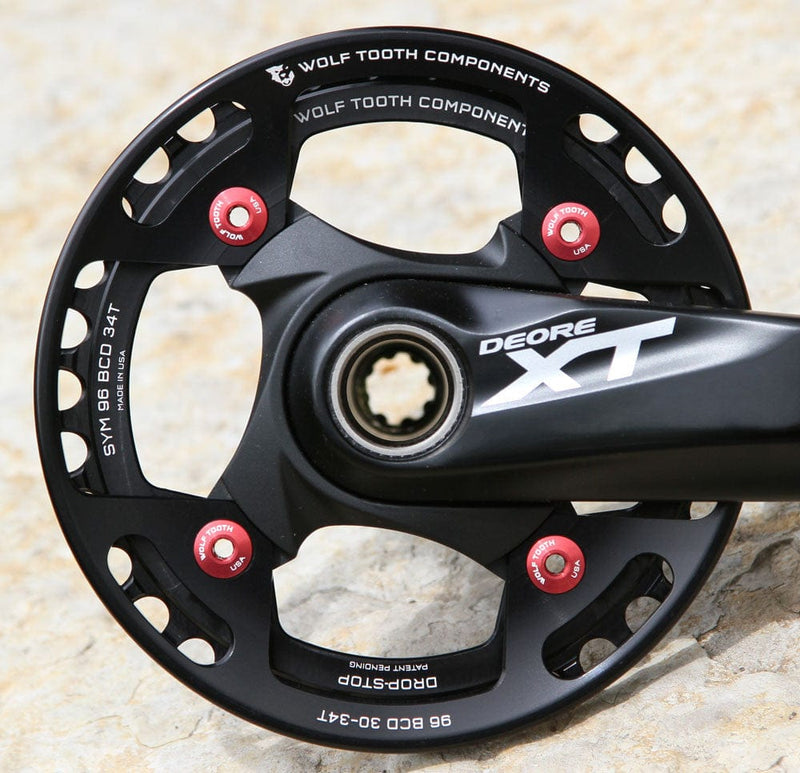 Load image into Gallery viewer, Wolf Tooth 96 BCD Bash Ring for Shimano Compact Triple Bash Ring
