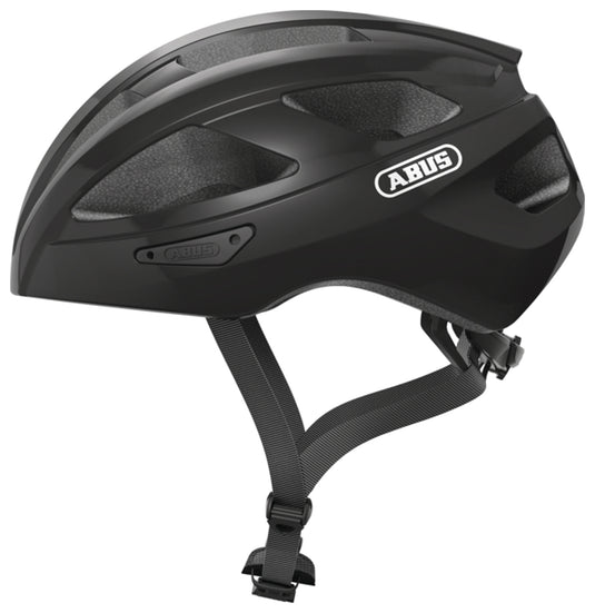 Abus-Macator-Helmet-Small-Half-Face-Fidlock-Magnetic-Strap-Buckle-Black-HE5117-Bicycle-Helmets