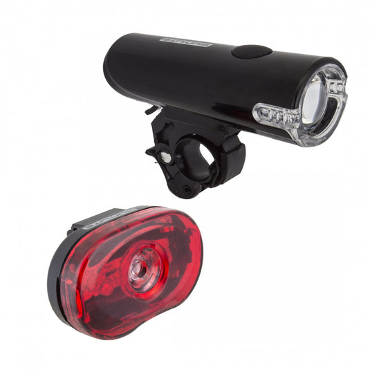 urban proof bike light set Sunlite HL-L175 - TL-L330 Combo Bike Light Set with CREE LED Headlight & Bright 3-LED Tail Light, Water-Resistant QR Mounts, 35
