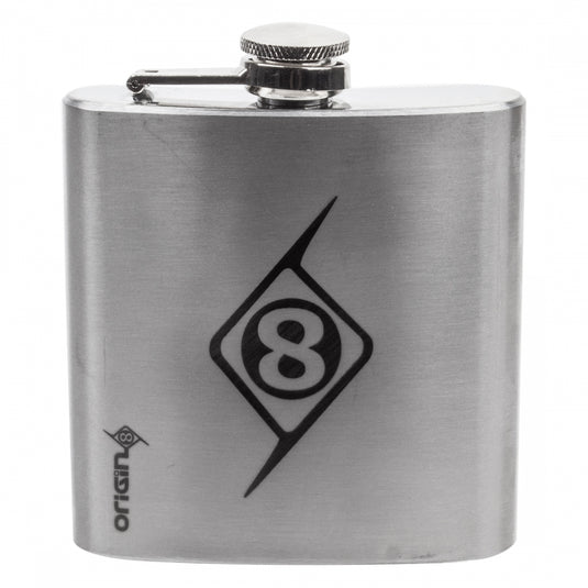 Origin8 Stainless Steel 6oz Flask & Lightweight Alloy Flask Cage Set Durable, Leak-Proof Bike Accessory Bundle
