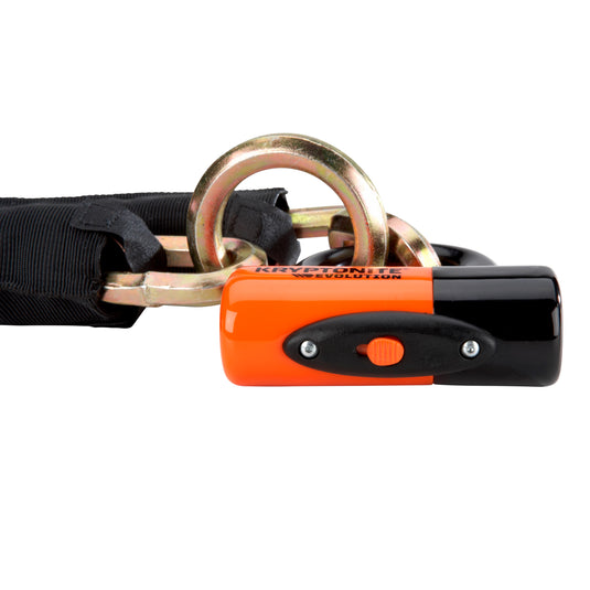 Kryptonite New York Cinch Ring Chain 1275 and Evolution Disc Lock Keyed 70cm