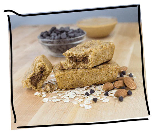 Bobo's Stuff'd Choc Almnd Bttr: Indulgent Chocolate Almond Butter Filled Snack Bar Pack of  12