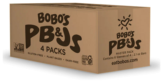 Bobo's Strawberry PB&J Oat Bar - A Delicious and Nutritious Snack! Pack of  12