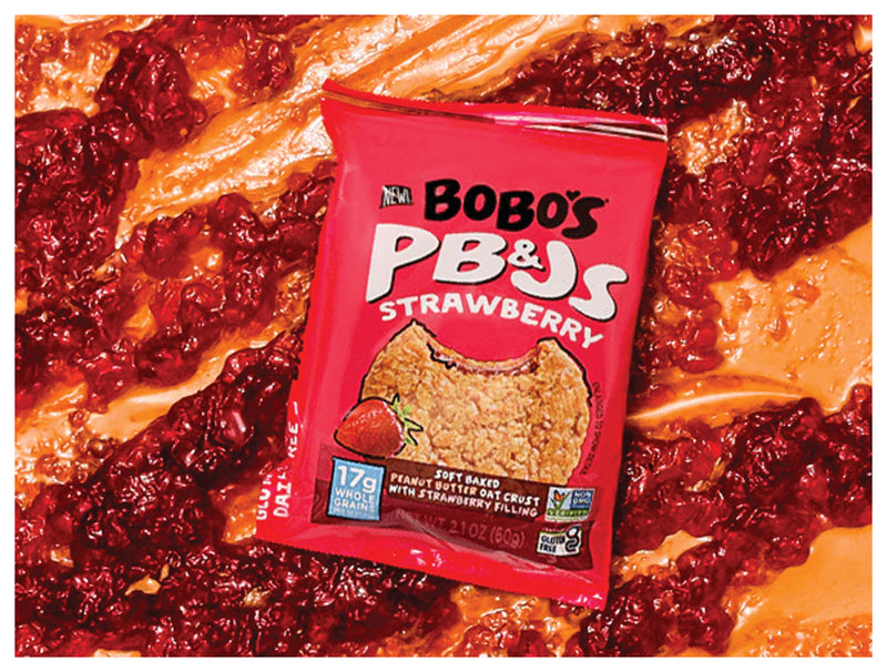 Load image into Gallery viewer, Bobo's Strawberry PB&amp;J Oat Bar - A Delicious and Nutritious Snack! Pack of  12

