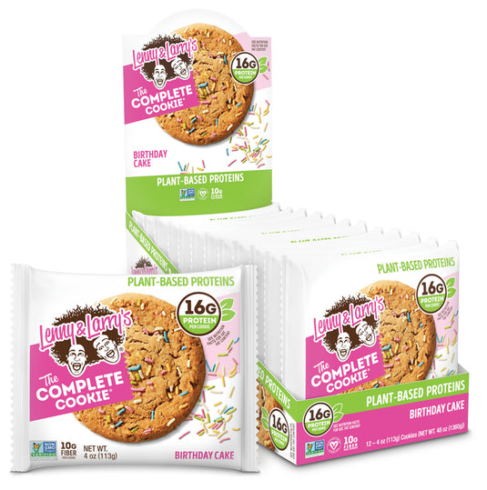 Lenny & Larry Complete Cookie: Birthday Cake Flavor - Indulge in Celebration! Pack of  12