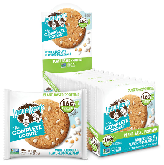 Lenny & Larry Complete Cookie: White Chocolate Macadamia Pack of  12