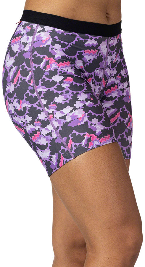 Terry Mixie Liner Shorts - Purple Rings, Small