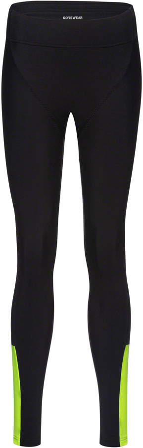 Gorewear Swiftride Thermo Tights - Black/Neon Yellow, Women's, Small