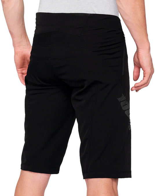 100% Airmatic Shorts - Black, Size 30