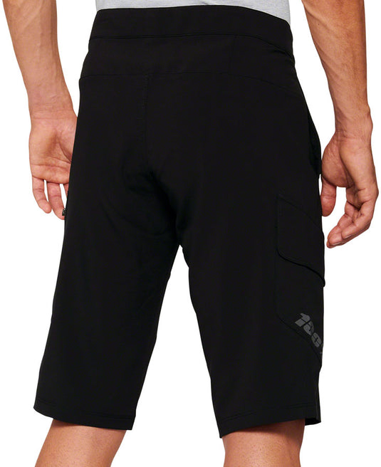 100% Ridecamp Shorts with Liner - Black, Size 32