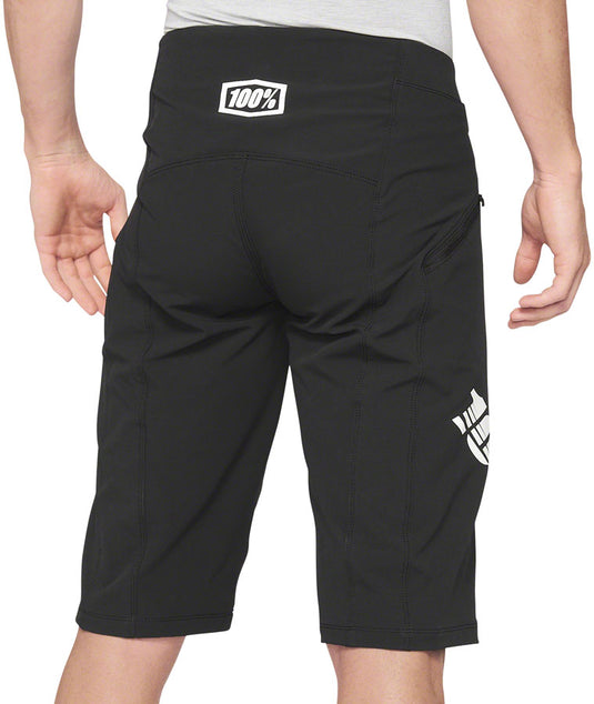 100% R-Core X Shorts - Black, Men's, Size 34 Incrementally Adjustable Waist