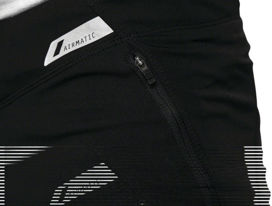 100% Airmatic Shorts - Black, Men's, Size 36 Adjustable Snap Waist Closure