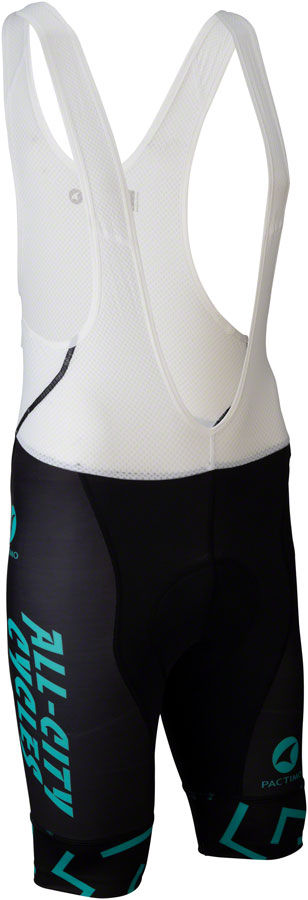 All-City The Max Bib Shorts - Black/Mint, X-Large, Men's