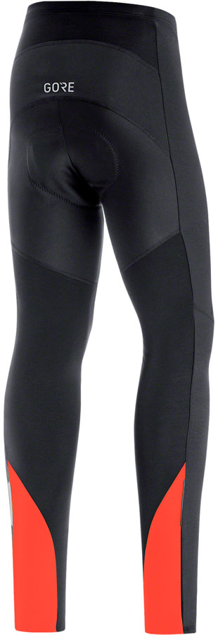 Gorewear C3 Partial Gtx Thermo Tights - Black/Fireball, Men's, X-Large