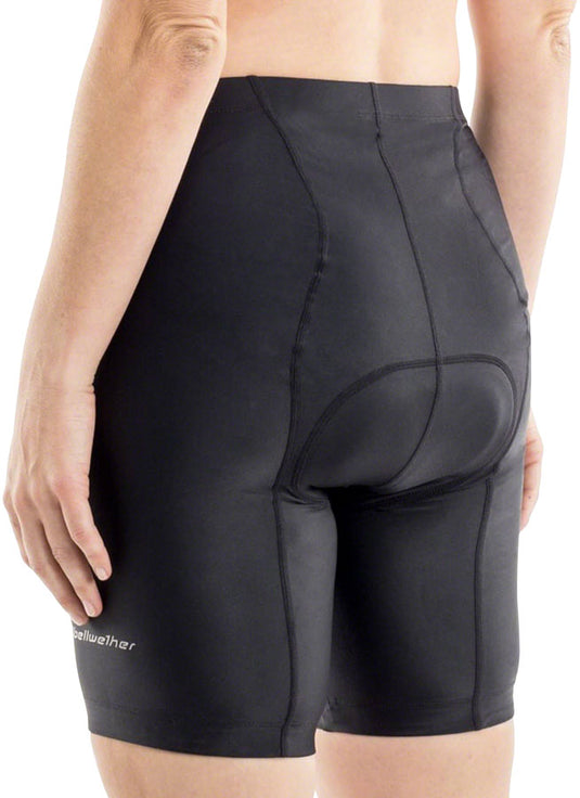 Bellwether O2 Womens Cycling Short Black Medium Contour Chamois Included