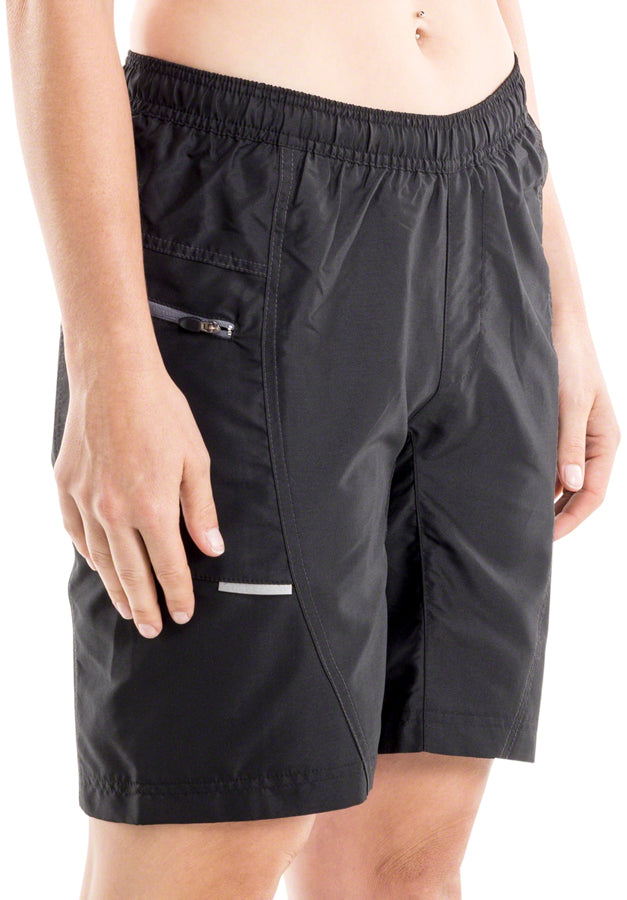 Load image into Gallery viewer, Bellwether Ultralight Gel Baggies Cycling Shorts - Black, Women&#39;s, X-Large
