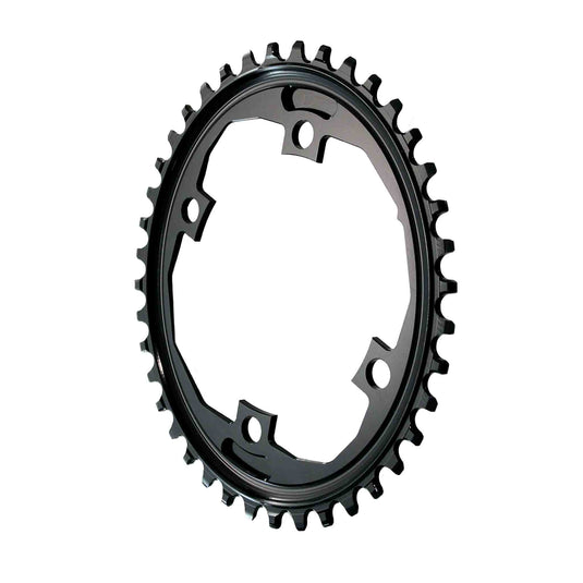 absoluteBLACK Oval Traction Chainring, 4x110mm Apex1 42T - Black