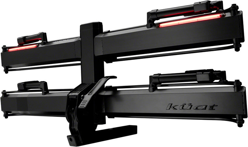 Load image into Gallery viewer, Kuat Piston Pro X Hitch Bike Rack - 2-Bike, 1.25" Receiver, LED Lights with 4-Pin Plug, Kashima Coat, Galaxy Gray
