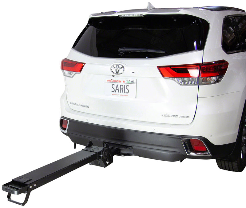 Load image into Gallery viewer, Saris MHS 3-Bike Hitch Rack Base - 2&quot; Receiver, Up to 4 Bike, Standard Bike Trays / Add-On Trays Sold Separately, Black
