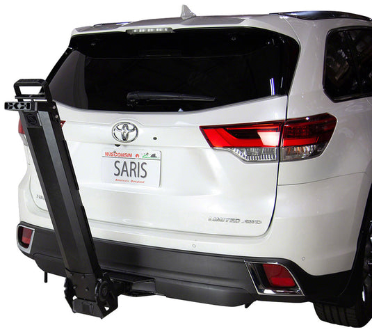 Saris MHS 3-Bike Hitch Rack Base - 2" Receiver, Up to 4 Bike, Standard Bike Trays / Add-On Trays Sold Separately, Black