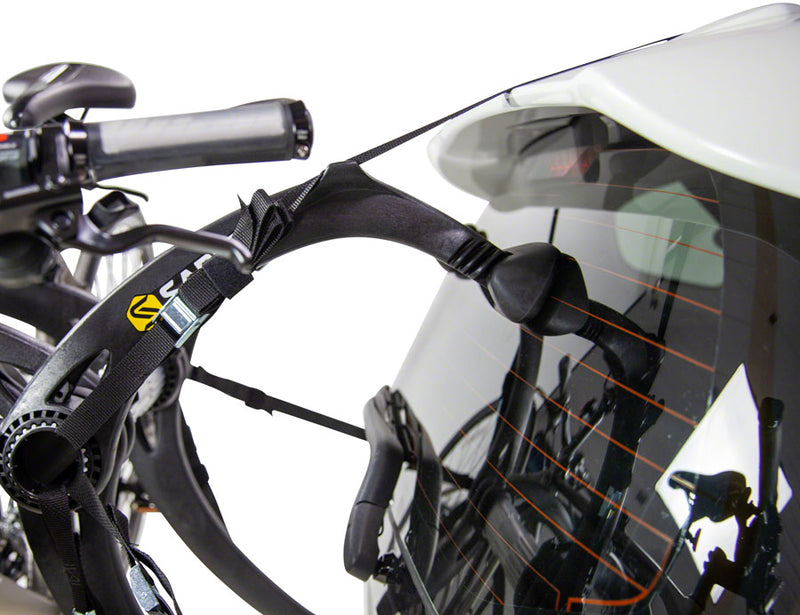 Load image into Gallery viewer, Saris Bones EX 2-Bike Trunk Rack Toptube Mount with Integrated Ratchet Straps
