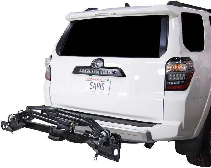 Load image into Gallery viewer, Saris SuperClamp EX Hitch Bike Rack - 2-Bike, 1-1/4&quot;, 2&quot; Receiver, Black
