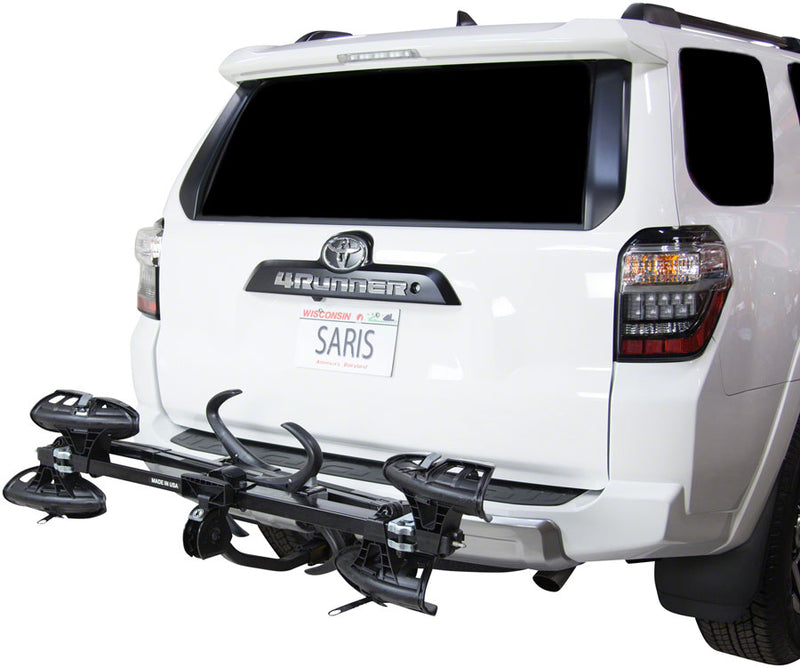 Load image into Gallery viewer, Saris SuperClamp EX Hitch Bike Rack - 2-Bike, 1-1/4&quot;, 2&quot; Receiver, Black

