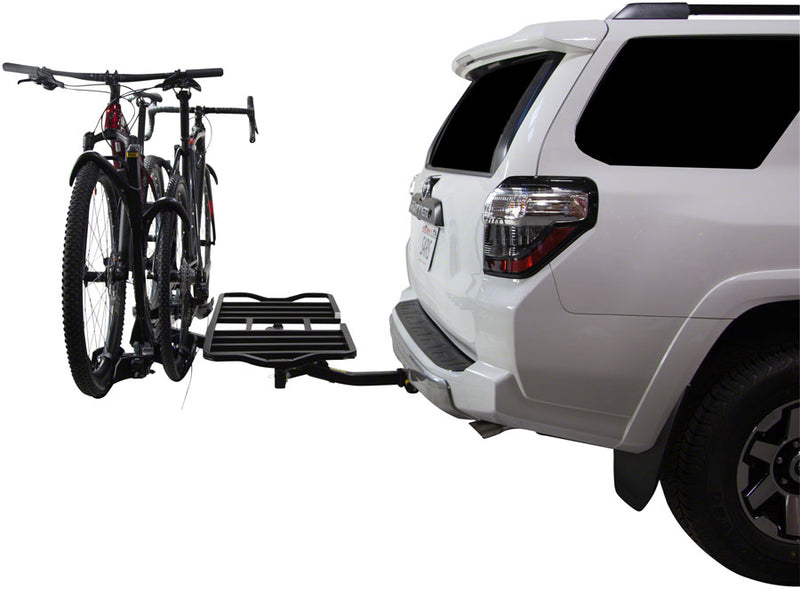 Load image into Gallery viewer, Saris SuperClamp Cargo Bike Rack - 2-Bike, 2&quot; Receiver, Black
