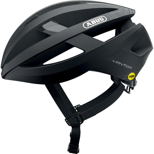 Abus-Viantor-Helmet-Medium-(52-58cm)-Half-Face--MIPS--Adjustable-Fitting--Semi-Enclosing-Plastic-Ring--Ponytail-Compatible--Acticage-Black_HLMT4910