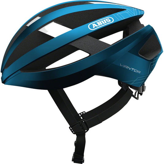 Abus-Viantor-Helmet-Medium-(52-58cm)-Half-Face--Adjustable-Fitting--Semi-Enclosing-Plastic-Ring--Ponytail-Compatible--Acticage-Blue_HE5063