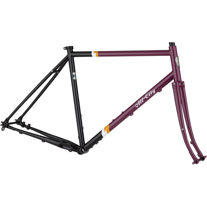 Load image into Gallery viewer, All-City-Gorilla-Monsoon-Frameset---Charred-Berry-Cyclocross-Frame-_CXFM0161
