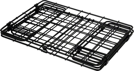 Wald 582 Folding Pannier Basket for Rear Rack: Gloss Black