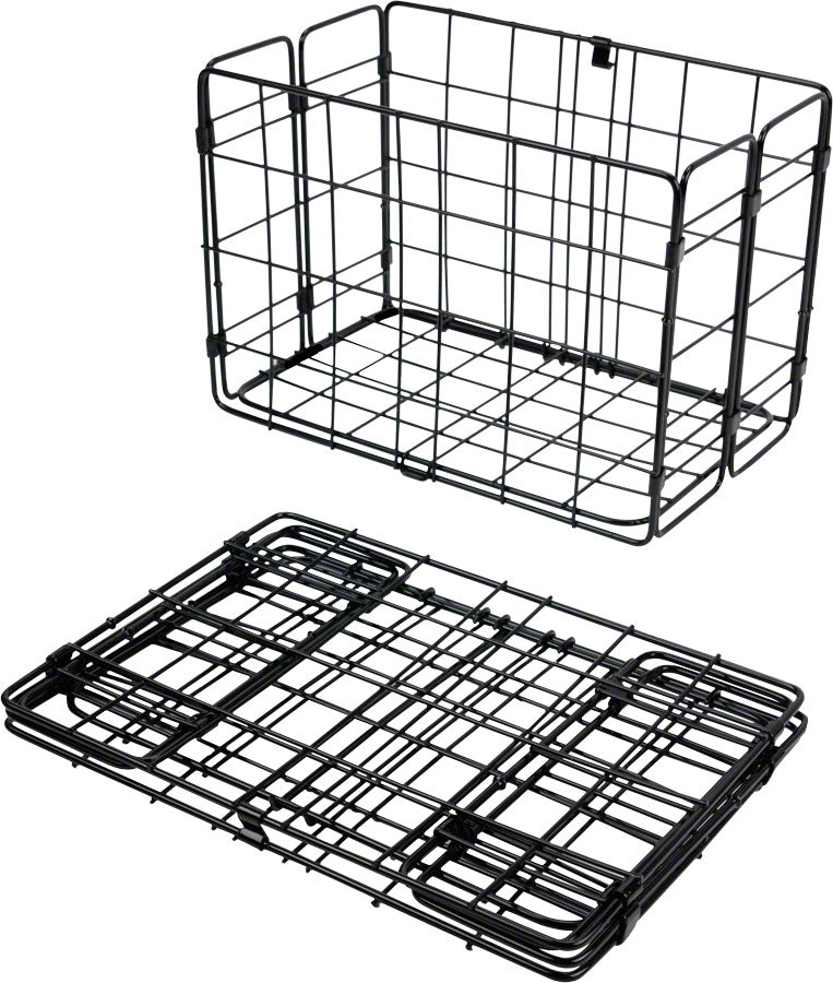 Load image into Gallery viewer, Wald-Folding-Rear-Mount-Basket-Black-Steel-BG0023-Bicycle-Baskets
