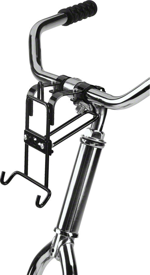 Wald 3114 Front Quick Release Basket with Bolt-On Mount: Gloss Black