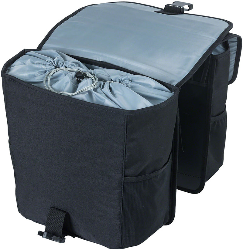 Load image into Gallery viewer, Pack of 2 Basil Go Double  Pannier - 32L, Black

